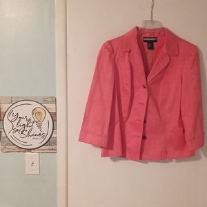Beautiful Salmon Colored Waistlength Blazer